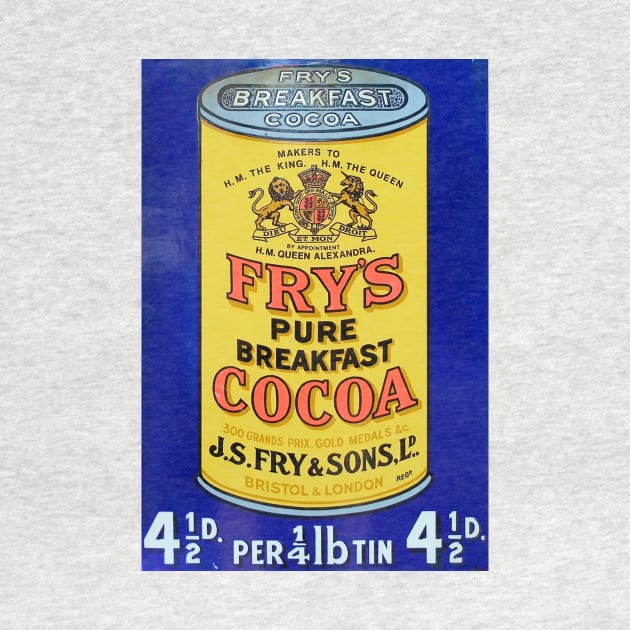 Fry's Pure Breakfast Cocoa Ad by WAITE-SMITH VINTAGE ART